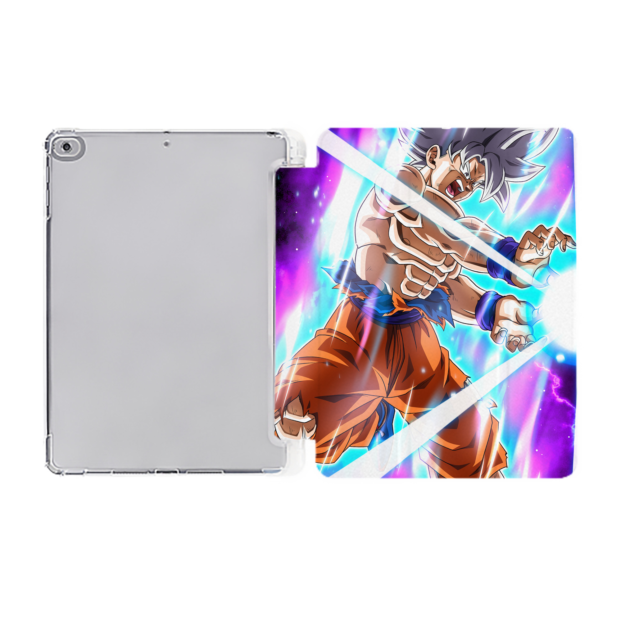 （画像用） ドラゴンボール DRAGON BALL IPad ケース ペン収納付き 三つ折りスタンド PUレザー×シリコン 対応機種9.5/10.5/10.9インチ
